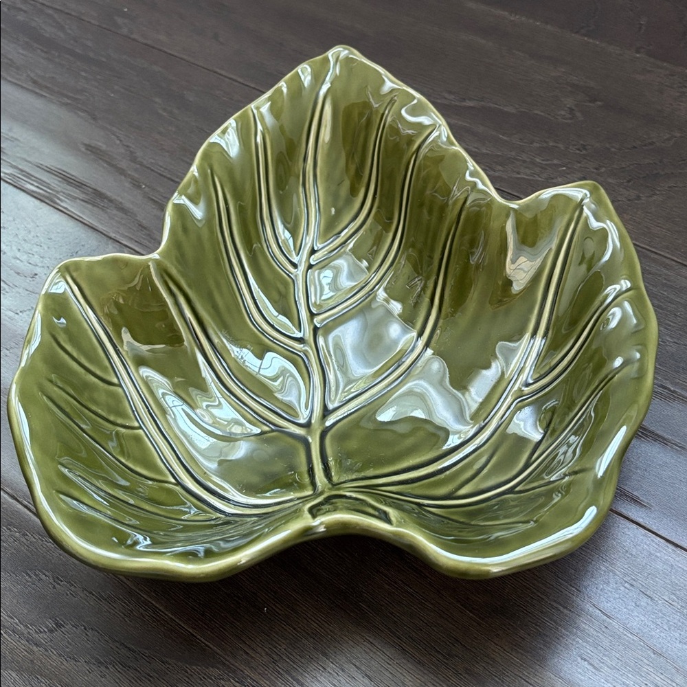 Croft & Barrow Fall Collection,maple leaf serving dish,dishwasher/microwave safe